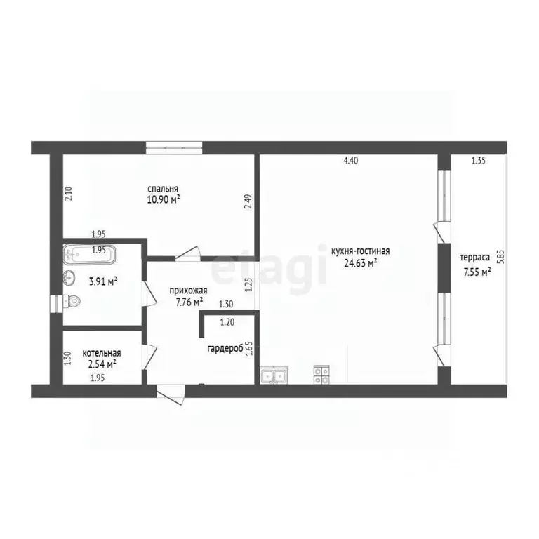 Дом в Тюменская область, Нижнетавдинский муниципальный округ, ... - Фото 2