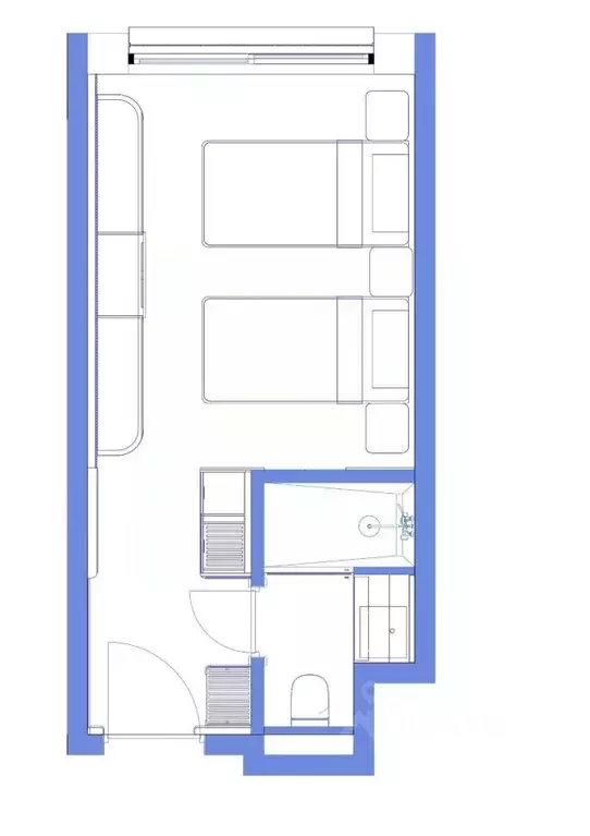 Студия Ставропольский край, Пятигорск ул. Леваневского, 3Д (21.7 м) - Фото 1