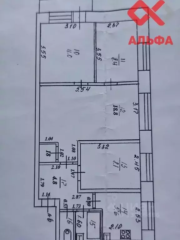 3-к кв. Кировская область, Киров Комсомольская ул., 41 (52.0 м) - Фото 2