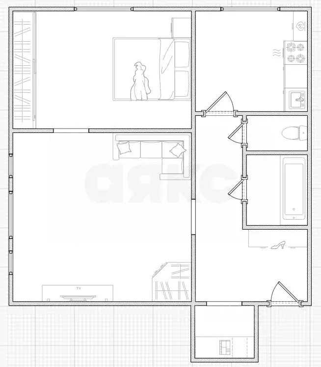 2-к кв. Тульская область, Кимовск пос. Новый, 5 (49.7 м) - Фото 1