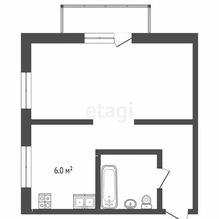 1-комнатная квартира: Челябинск, проспект Победы, 149 (32 м) - Фото 1