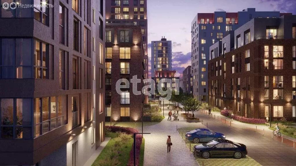 1-комнатная квартира: Дударева, улица Сергея Джанбровского, 4к1 (46.4 ... - Фото 1