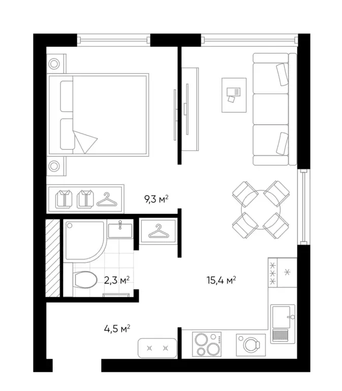 Продаётся 1-к квартира, 31.48 м - Фото 0