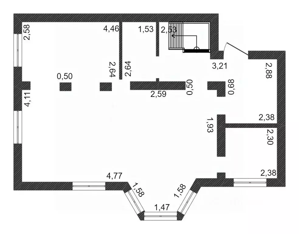 5-к кв. Красноярский край, Красноярск ул. Баумана, 20 (150.0 м) - Фото 2