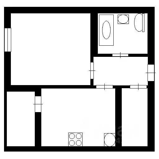 1-к кв. Новосибирская область, Новосибирск Большевистская ул., 112 ... - Фото 2