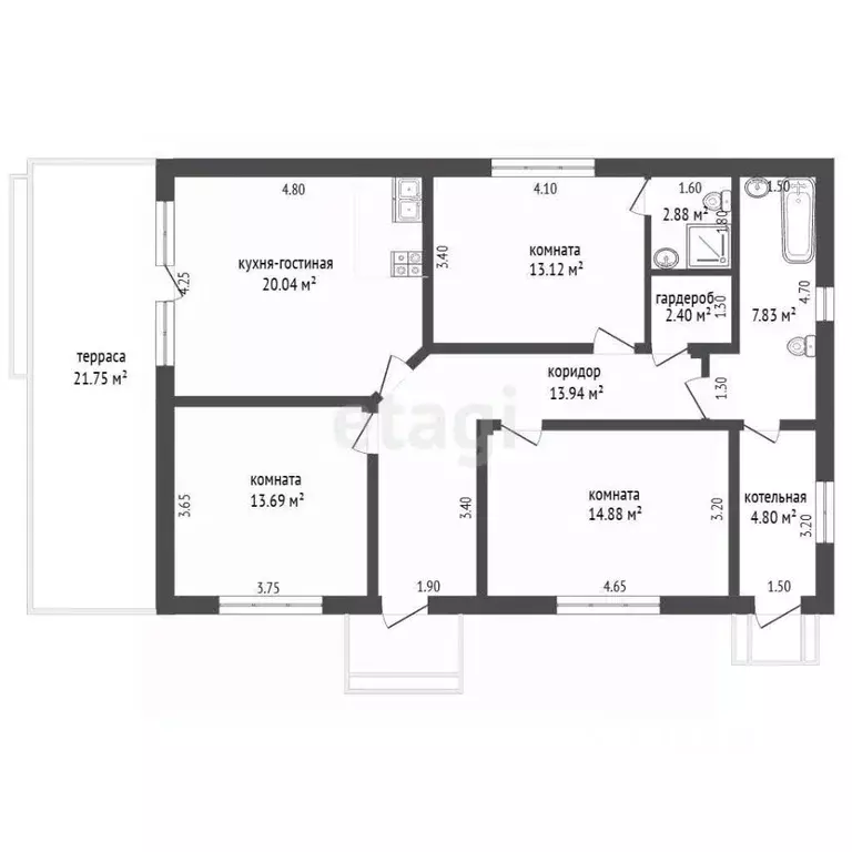 Дом в Севастополь с. Андреевка, ул. Усадебная (126 м) - Фото 2