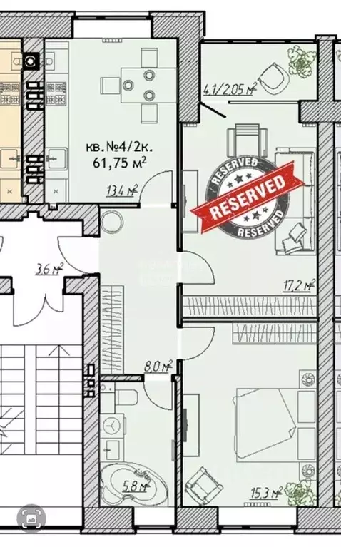 2-к кв. Ярославская область, Рыбинск Волочаевская ул., 45А (59.0 м) - Фото 2