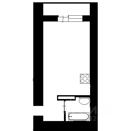 1-к кв. Новосибирская область, Новосибирск ул. Виктора Уса, 4 (28.0 м) - Фото 2