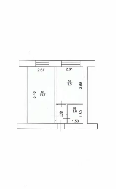 1-к кв. Татарстан, Казань Адмиралтейская ул., 17 (28.5 м) - Фото 2