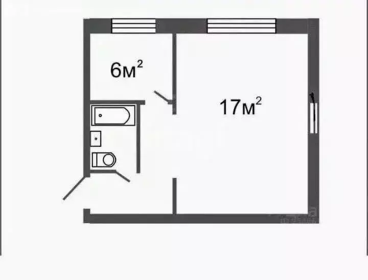 1-комнатная квартира: Липецк, улица Космонавтов, 3 (30.1 м) - Фото 1