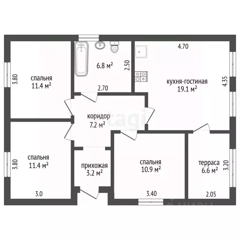 Дом в Московская область, Воскресенск городской округ, с. ... - Фото 1