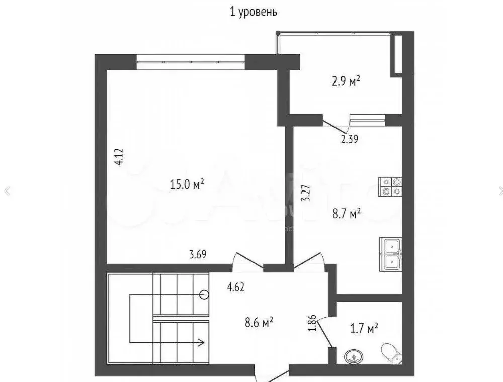 3-комнатная квартира: Севастополь, улица Адмирала Юмашева, 13 (76.6 м) - Фото 1