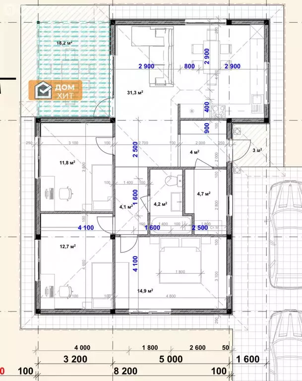 Дом в Севастополь, территория ТСН СНТ Строитель-2 (90 м) - Фото 1