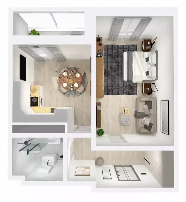 1-комнатная квартира: Тверь, Оснабрюкская улица, 22к1 (46.24 м) - Фото 2