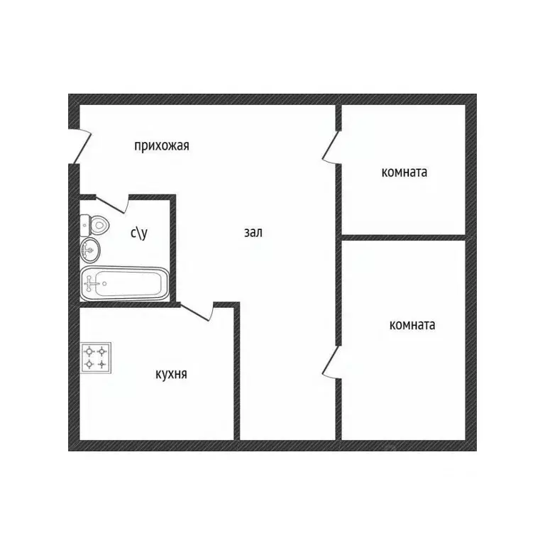 3-к кв. Брянская область, Клинцы просп. Ленина, 20 (44.5 м) - Фото 2