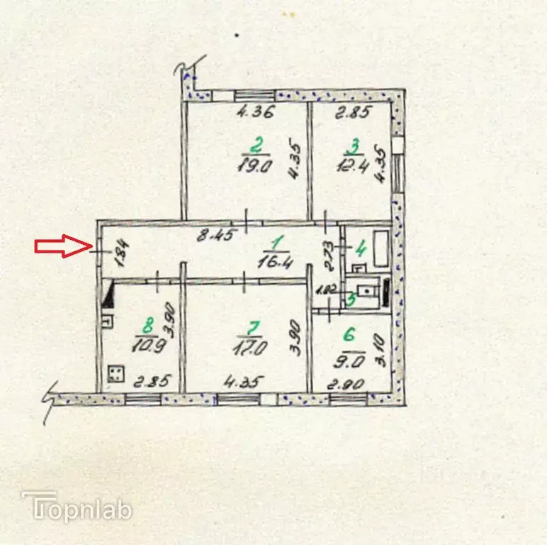 4-к кв. Орловская область, Орел ул. Металлургов, 21 (88.9 м) - Фото 2