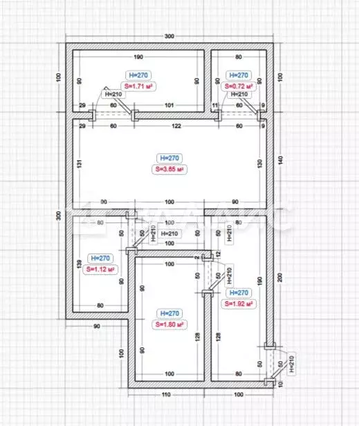 2-к кв. Пензенская область, Пенза ул. Циолковского, 6А (47.0 м) - Фото 2