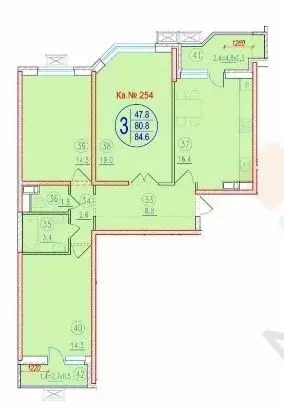 3-комнатная квартира: краснодар, 2-я российская улица, 162 (83.2 м) - Фото 0