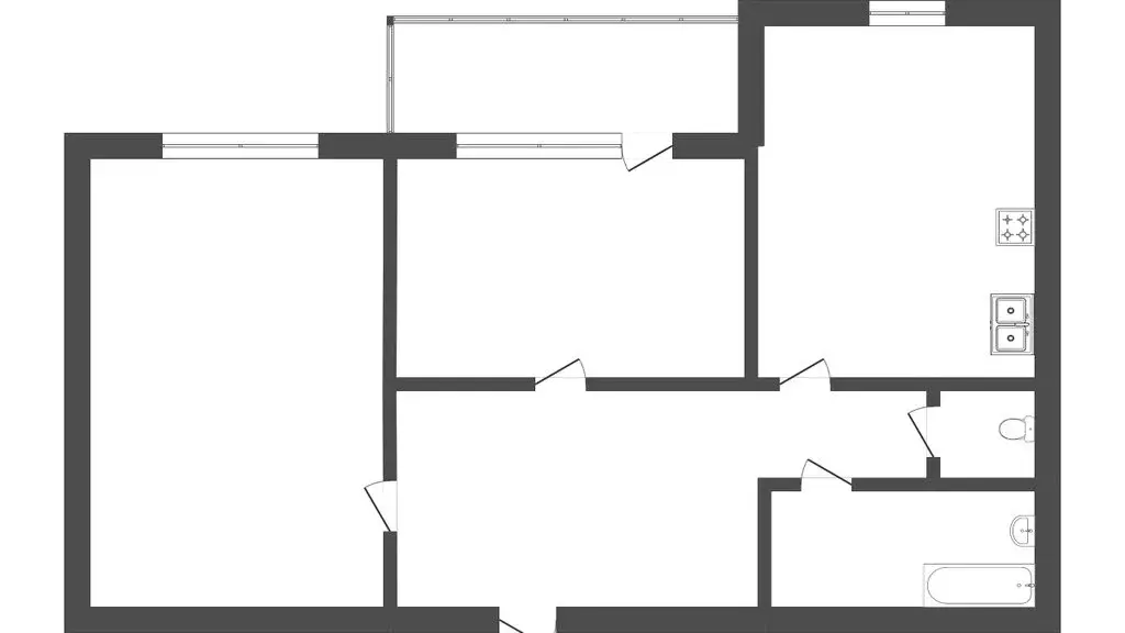 2-комнатная квартира: Тюмень, микрорайон Мыс, улица Маршала Захарова, ... - Фото 1