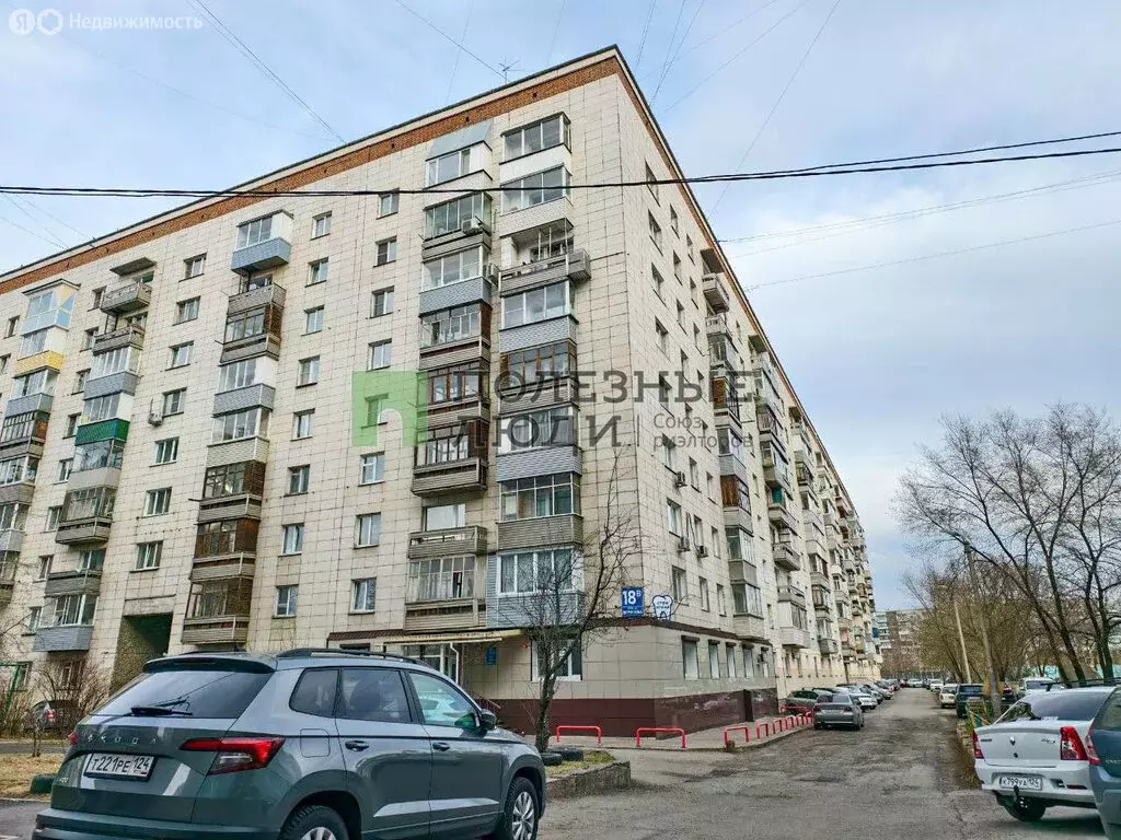 1-комнатная квартира: Красноярск, микрорайон Зелёная Роща, улица ... - Фото 0