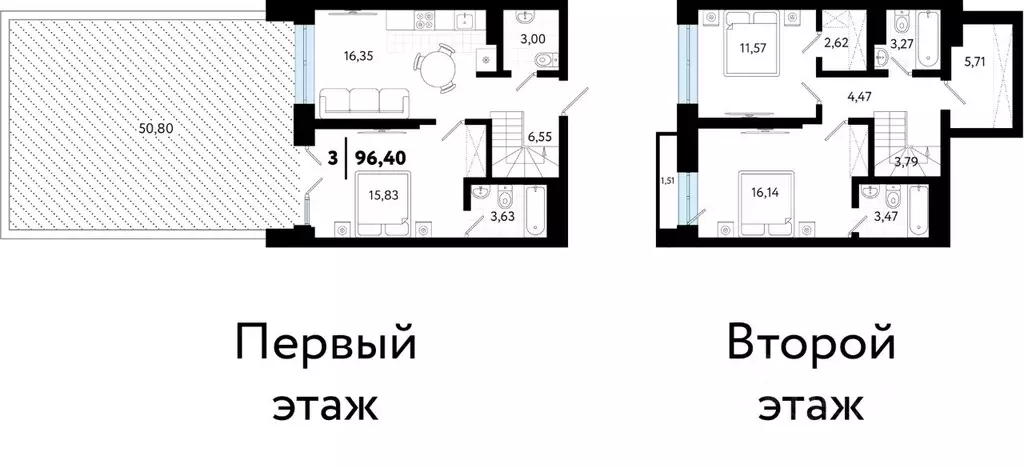 3-к кв. Тюменская область, Тюмень Тарманы мкр,  (96.4 м) - Фото 0