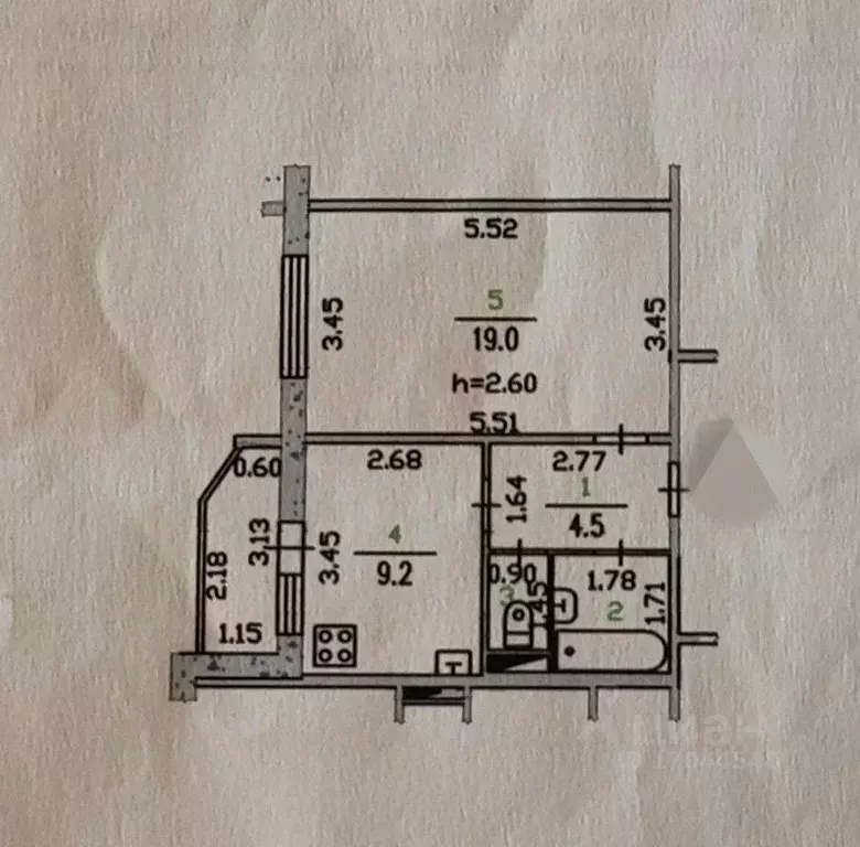 1-к кв. Орловская область, Орел Планерная ул., 50 (37.0 м) - Фото 1