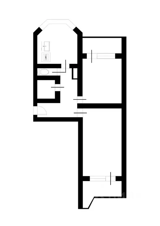 2-к кв. москва шипиловская ул, 48к1 (65.0 м) - Фото 1