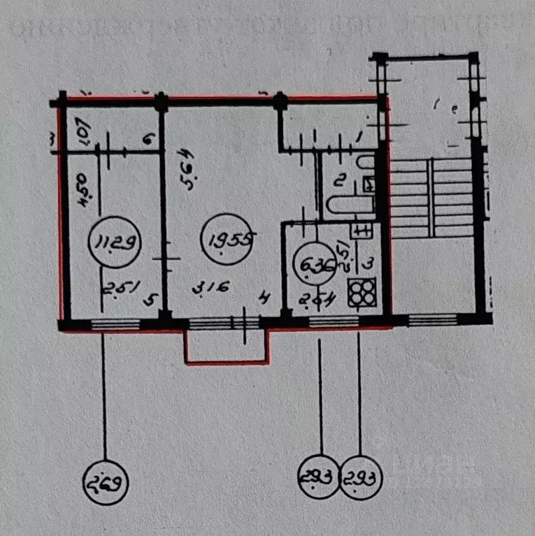 2-к кв. Санкт-Петербург просп. Энергетиков, 28К2 (46.26 м) - Фото 2