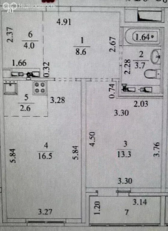 1-комнатная квартира: Екатеринбург, Отрадная улица, 1 (49 м) - Фото 1