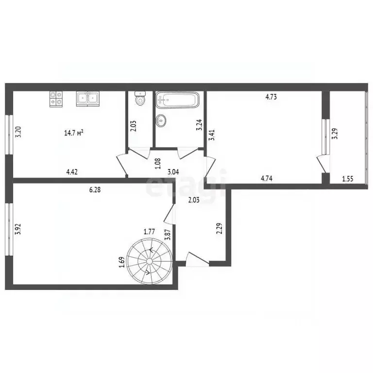 4-к кв. Санкт-Петербург, Санкт-Петербург, Сестрорецк ул. Николая ... - Фото 2