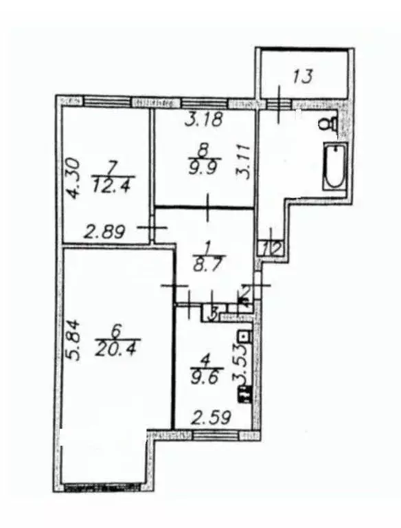 3-к кв. Астраханская область, Астрахань ул. Валерии Барсовой, 15к4 ... - Фото 1