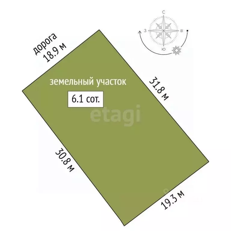 Участок в Ростовская область, Аксайский район, Старочеркасская ст-ца ... - Фото 2