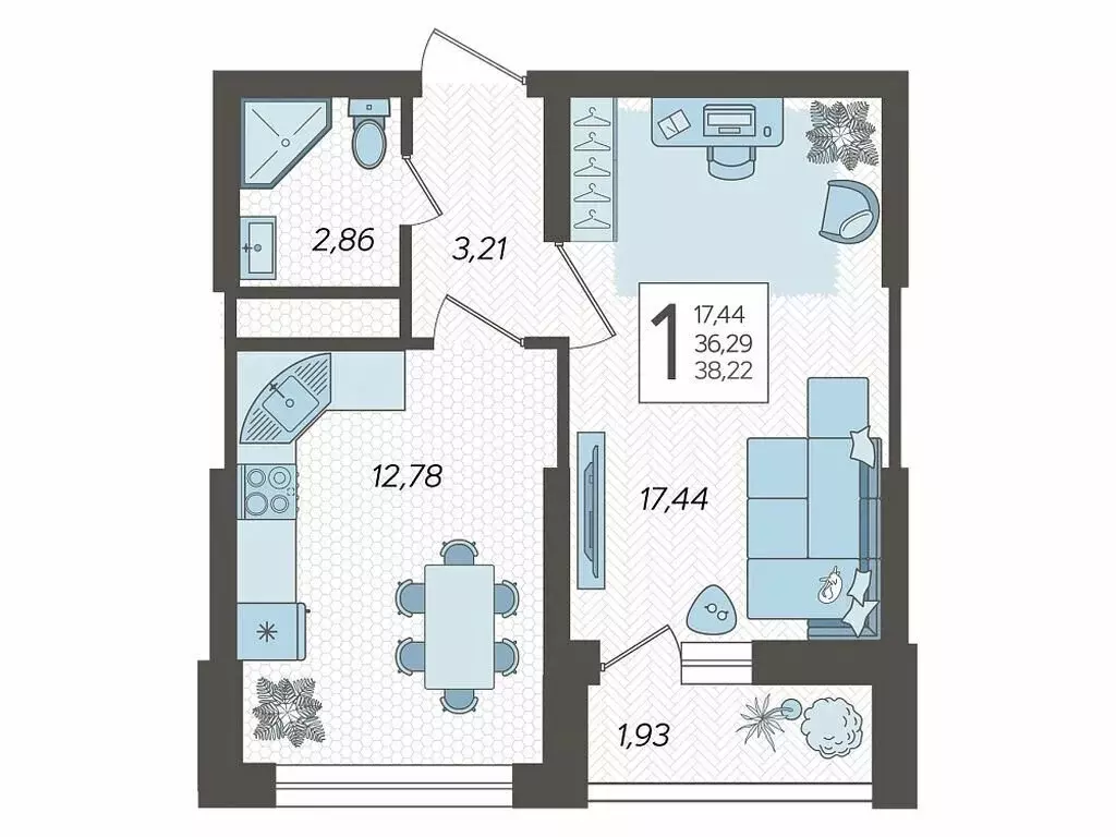1-комнатная квартира: Сочи, микрорайон Бытха, Ясногорская улица, ... - Фото 1