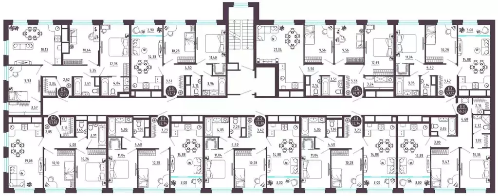 3-к кв. Тульская область, Тула ул. Купцов Гречихиных (72.79 м) - Фото 1