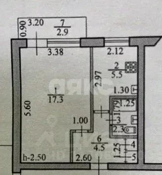1-к кв. Краснодарский край, Новороссийск ул. Куникова, 104 (31.0 м) - Фото 2