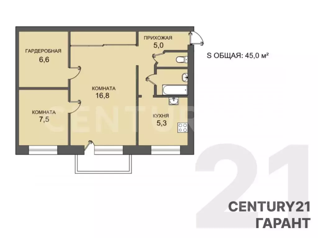 2-к кв. Санкт-Петербург, Санкт-Петербург, Петергоф бул. Разведчика, ... - Фото 2