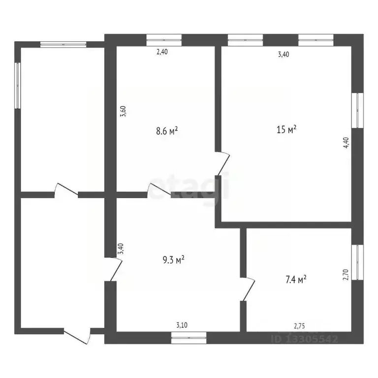 Дом в Кемеровская область, Топки Вокзальная ул. (40 м) - Фото 2