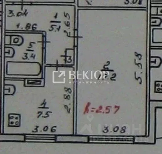 1-к кв. Костромская область, Кострома Малышково мкр, проезд ... - Фото 2