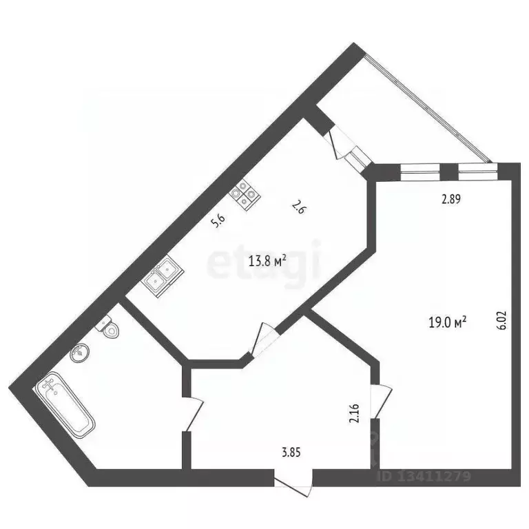 1-к кв. Белгородская область, Белгородский район, Тавровское с/пос, с. ... - Фото 2