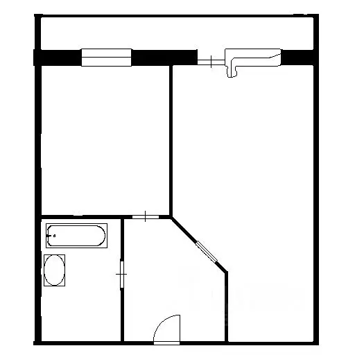 1-к кв. Новосибирская область, Новосибирск ул. Петухова, 14 (36.2 м) - Фото 2