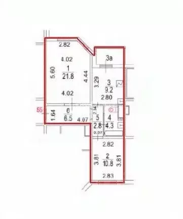 2-к кв. Москва Болотниковская ул., 30К2 (55.4 м) - Фото 2
