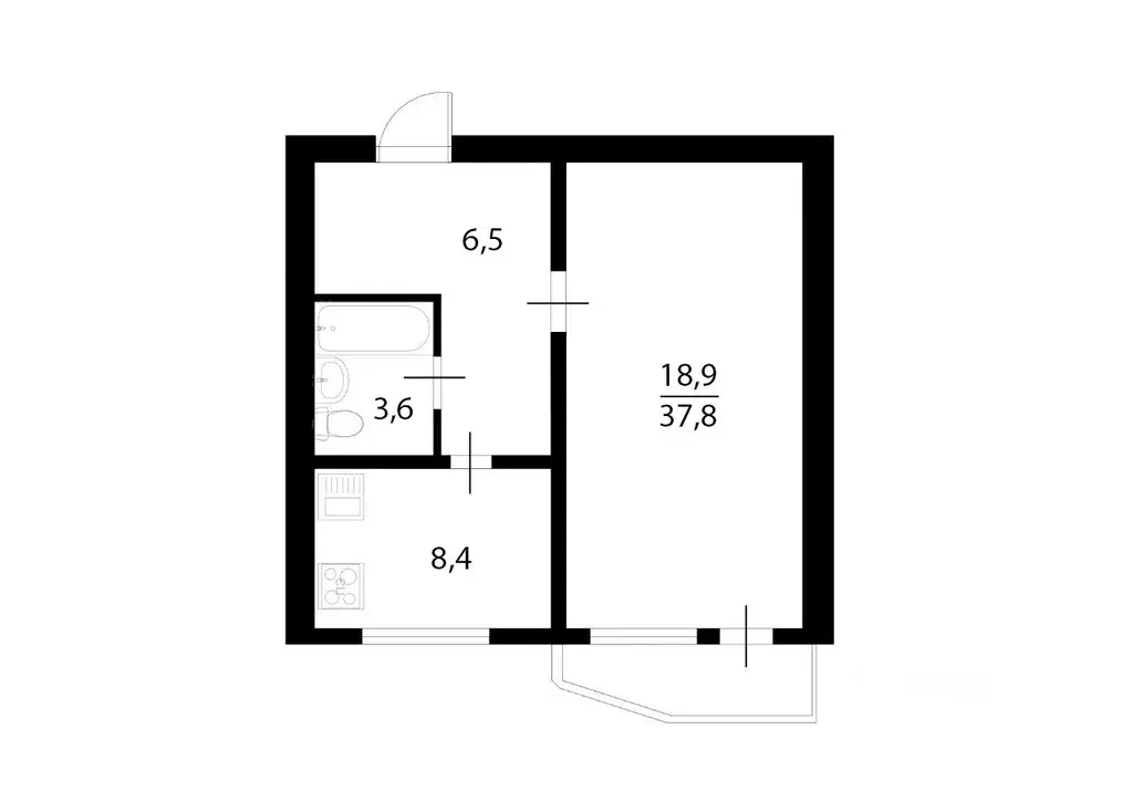 1-к кв. Москва Новочеркасский бул., 47 (40.0 м) - Фото 1