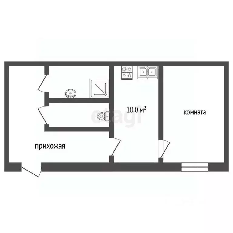 1-к кв. Краснодарский край, Анапа Северная ул., 85 (25.0 м) - Фото 2