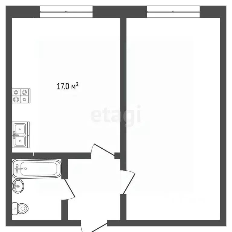 1-к кв. Ставропольский край, Лермонтов Солнечный проезд (34.0 м) - Фото 2