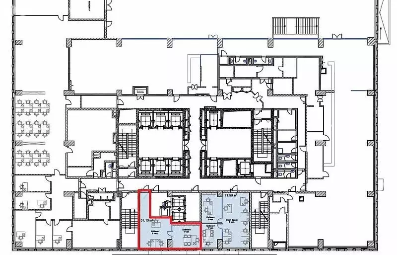 Офис (61 м) - Фото 1