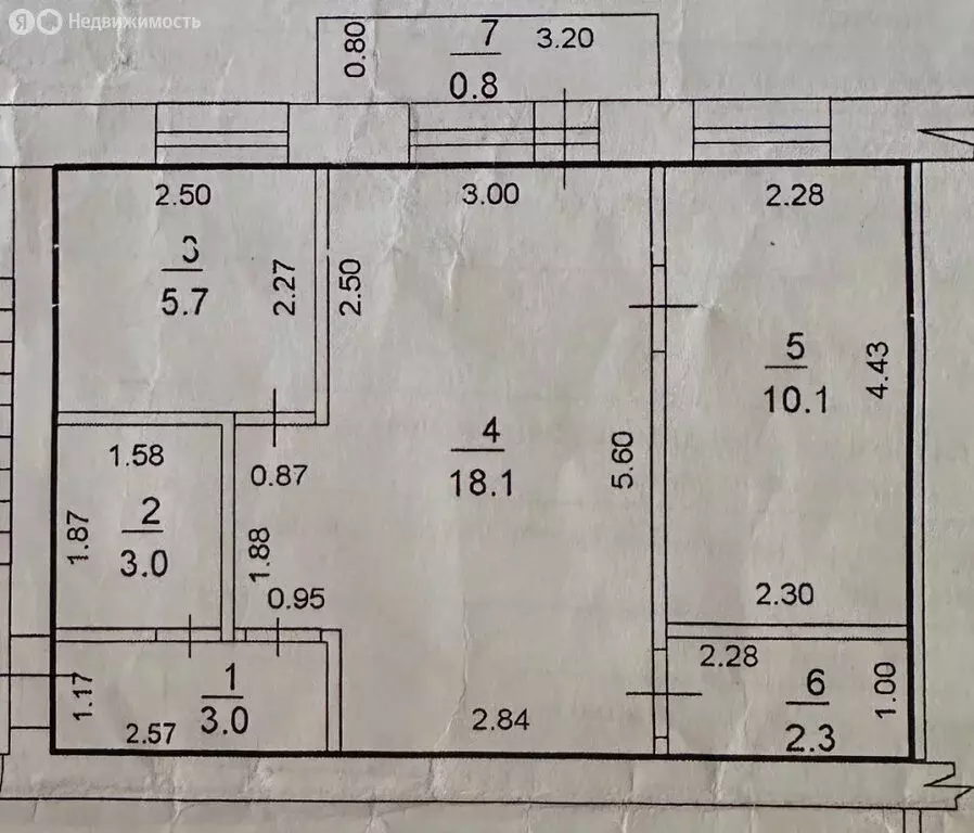 2-комнатная квартира: Стерлитамак, улица Дружбы, 68 (42.2 м) - Фото 1