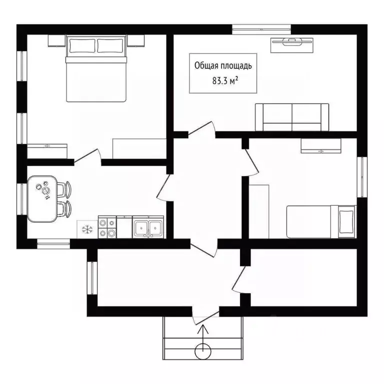 Дом в Алтай, Горно-Алтайск Терновый пер., 10 (83 м) - Фото 2