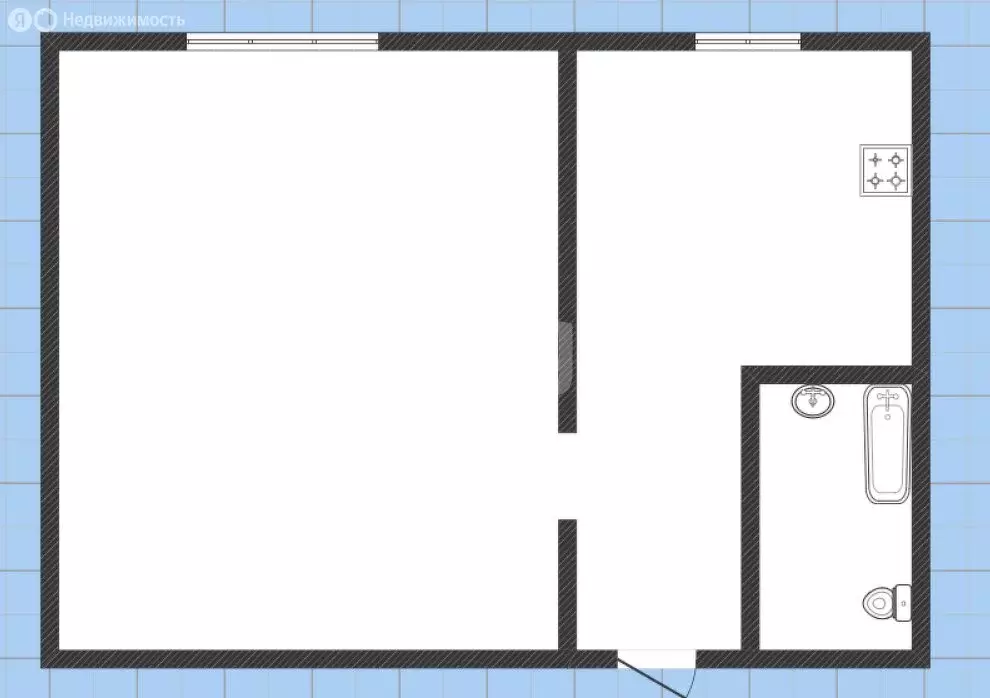 1-комнатная квартира: Липецк, Звёздная улица, 3/3 (32.5 м) - Фото 1