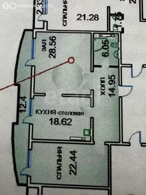 2-комнатная квартира: Махачкала, проспект Расула Гамзатова, 53 (105 м) - Фото 1