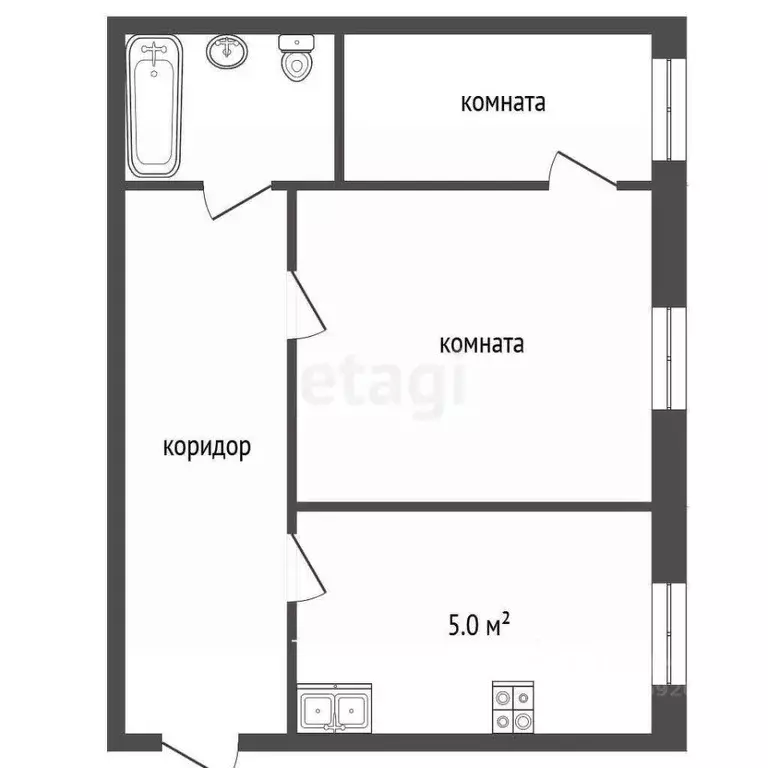 2-к кв. Ярославская область, Некрасовский муниципальный округ, с. ... - Фото 2